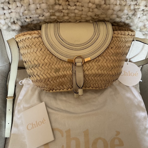 Chloe Marcie raffia bag - Picture 10 of 10